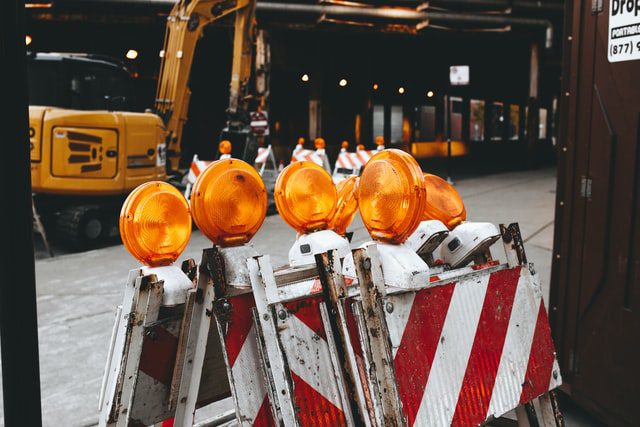 Safety equipment on site